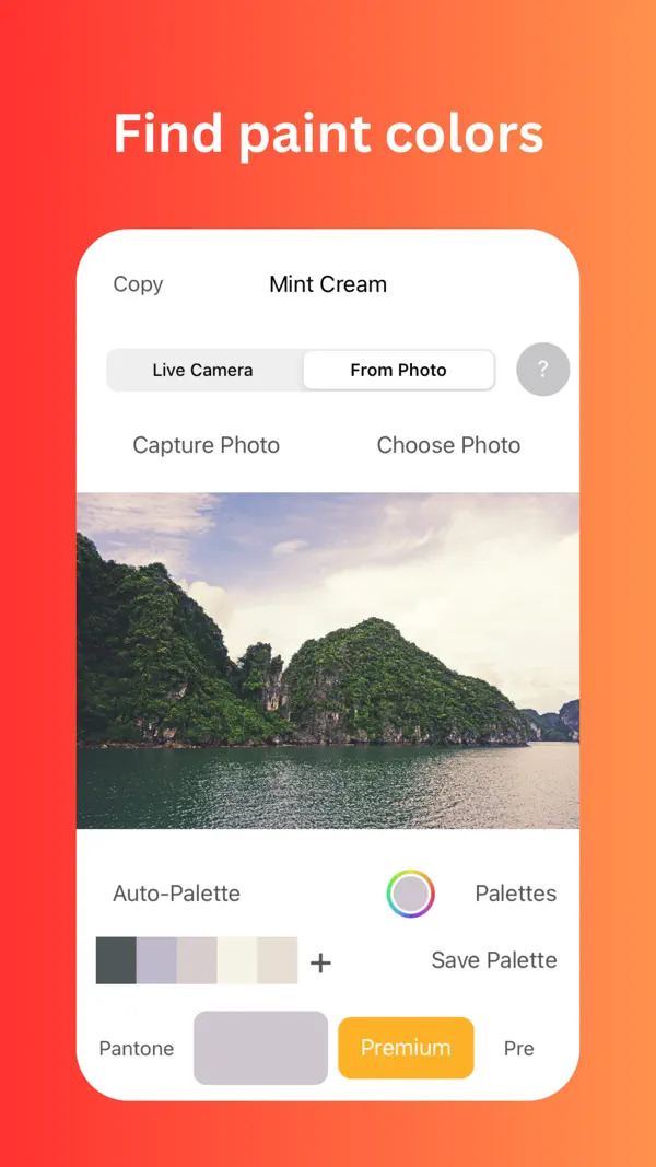 Color Identifier - Export palettes and share colors